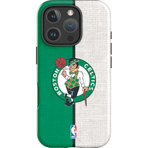 NBA Boston Celtics Canvas iPhone 16 Pro Impact Case